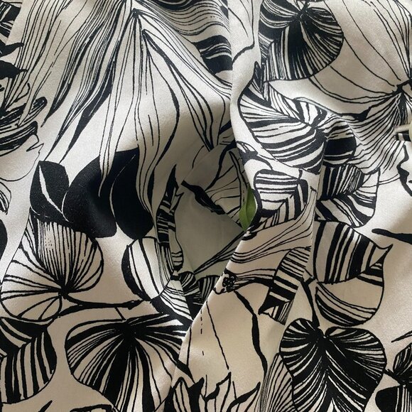 AMANDA SMITH Light Coat Tailored Black/White Pattern Buttons Cotton Blend Sz 14 - Picture 6 of 7